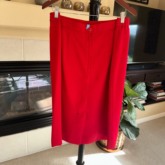 Red Executive Collection Two-Piece Skirt Suit.  Plus Size 20W - Picture 13 of 13